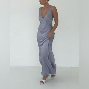 NWOT Rumored Sunset Strip Maxi Dress in Blue Ice